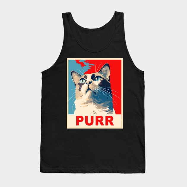 Funny Cat Gifts Men Kids Women Novelty Black Cat Tank Top by KsuAnn